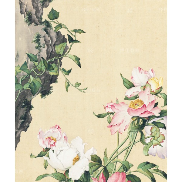 Paeonia lactiflora, Giuseppe Castiglione, Qing Dynasty, Immortal Blossoms in an Everlasting Spring, Giclée