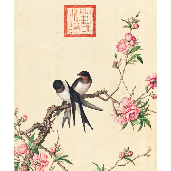 Peach Blossom, Giuseppe Castiglione, Qing Dynasty, Immortal Blossoms in an Everlasting Spring, Giclée