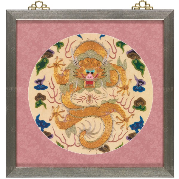 Diplomatic Credential Presented by the Great Qing Empire to the Great British Empire, Frame (Domestic Delivery Only)