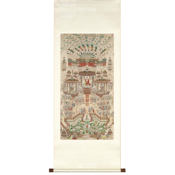 Paradise, Ding Guanpeng, Qing Dynasty, Scroll (M)