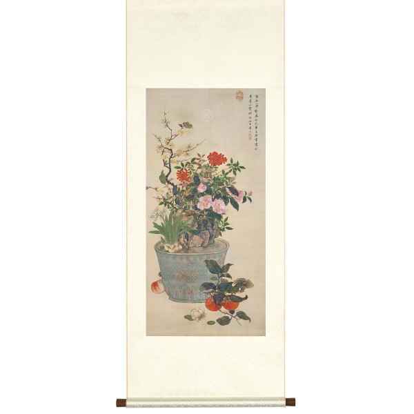 Painting for the New Year, Chen Shu,  Qing Dynasty, Scroll