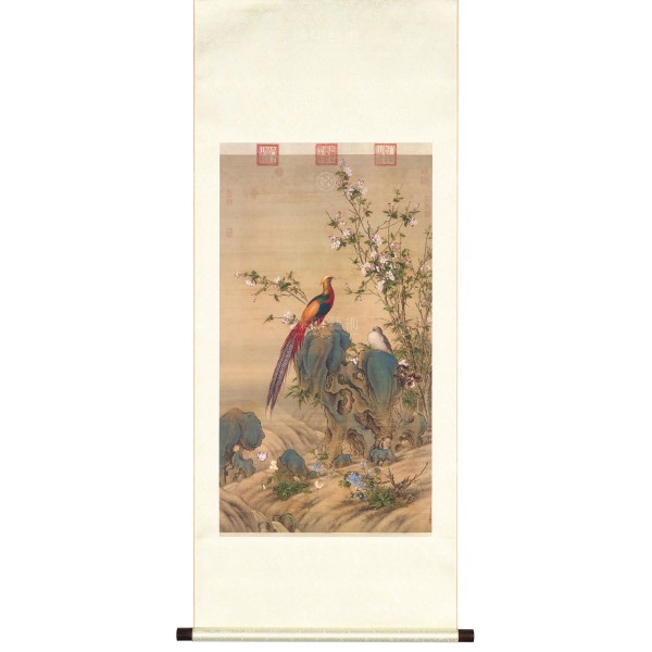 A Brocade of Spring, Giuseppe Castiglione, Qing Dynasty, Scroll (M)