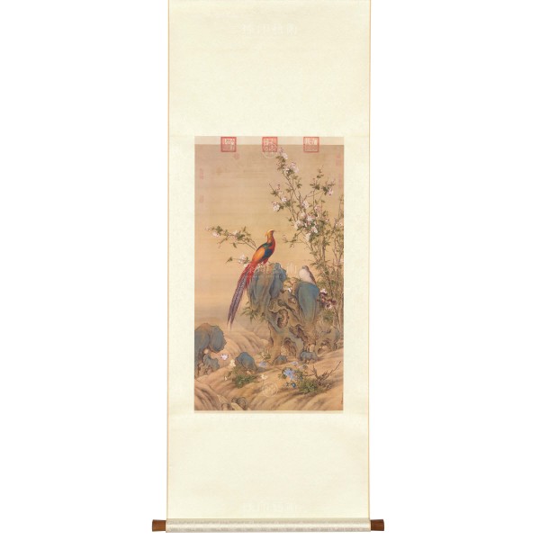 A Brocade of Spring, Giuseppe Castiglione, Qing Dynasty, Scroll (S)