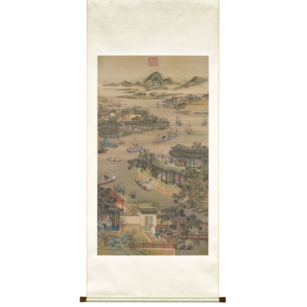 Activities of the Twelve Months (The Fifth Lunar Month), Court artists, Qing Dynasty, Scroll (L)