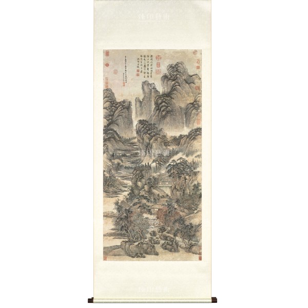 Reading in Mt. Kuang-lu, Wang Hui, Qing Dynasty, Scroll