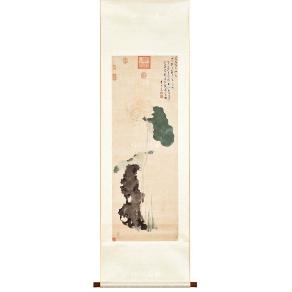 Auspicious Lotus, Li Shida, Ming Dynasty, Scroll