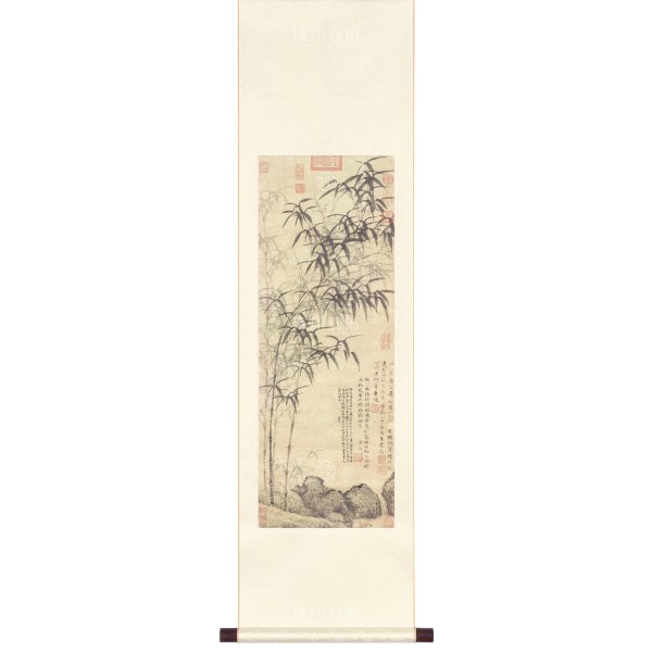 A painting of the Bamboo Creek, Wang Meng, Yuan Dynasty, Scroll