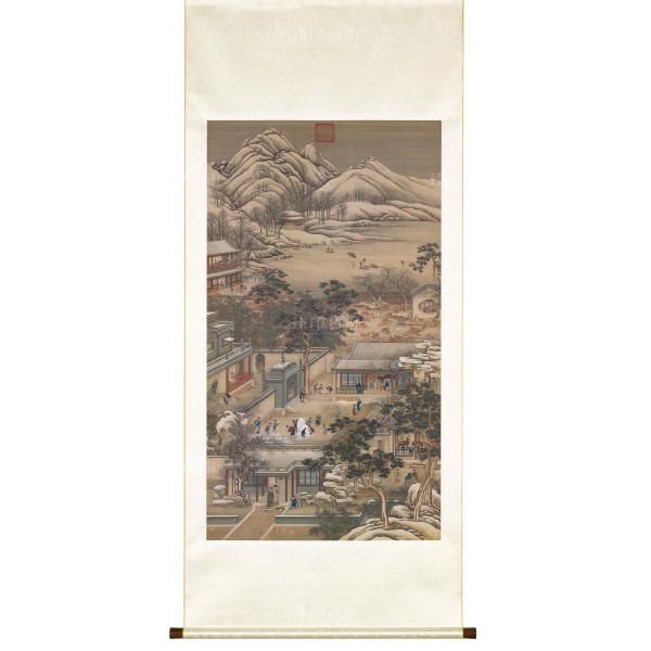 Activities of the Twelve Months (The Twelfth Lunar Month), Court artists, Qing Dynasty, Scroll (L)
