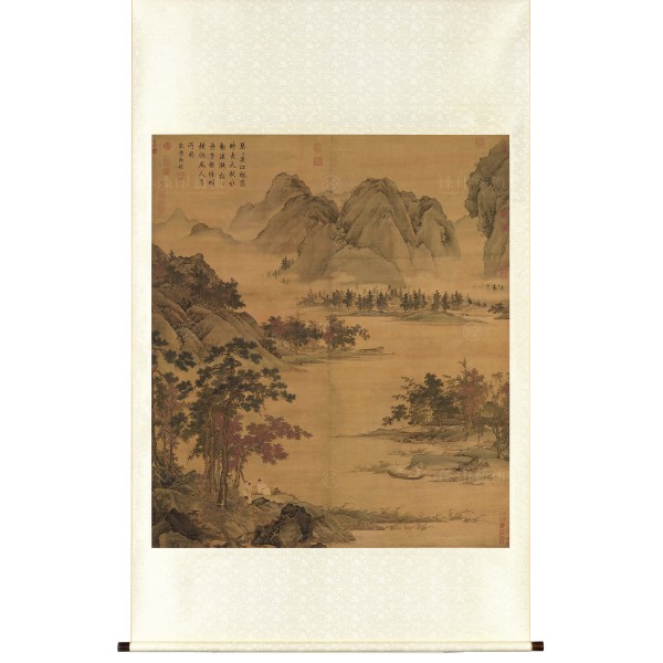 Waiting for a Ferry in Autumn, Qiu Ying, Ming Dynasty, Scroll