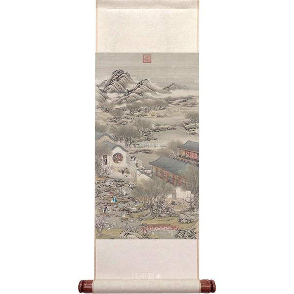 Activities of the Twelve Months (The Third Lunar Month), Court artists, Qing Dynasty, Mini Scroll (M)