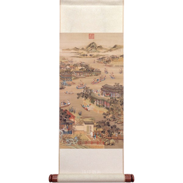 Activities of the Twelve Months (The Fifth Lunar Month), Court artists, Qing Dynasty, Mini Scroll (M)
