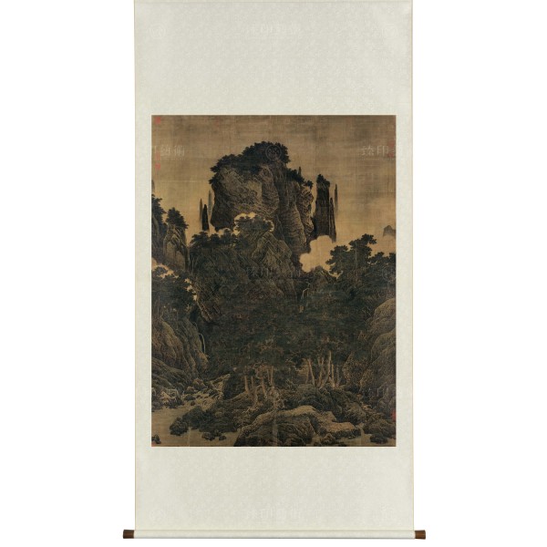 Wind in Pines Among a Myriad Valleys, Li Tang, Song Dynasty, Scroll (Original size)