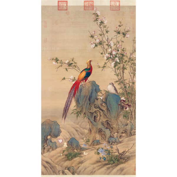 A Brocade of Spring, Giuseppe Castiglione, Qing Dynasty, Giclée (M)