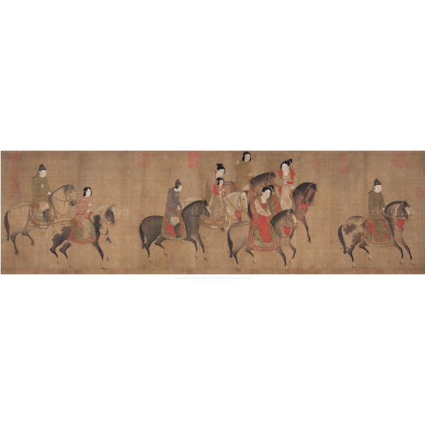 Beauties on an Outing, Li Gong-lin, Song Dynasty, Giclée
