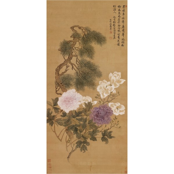 Flowers and Plants, Yun Shou-ping, Qing Dynasty, Giclée (L)