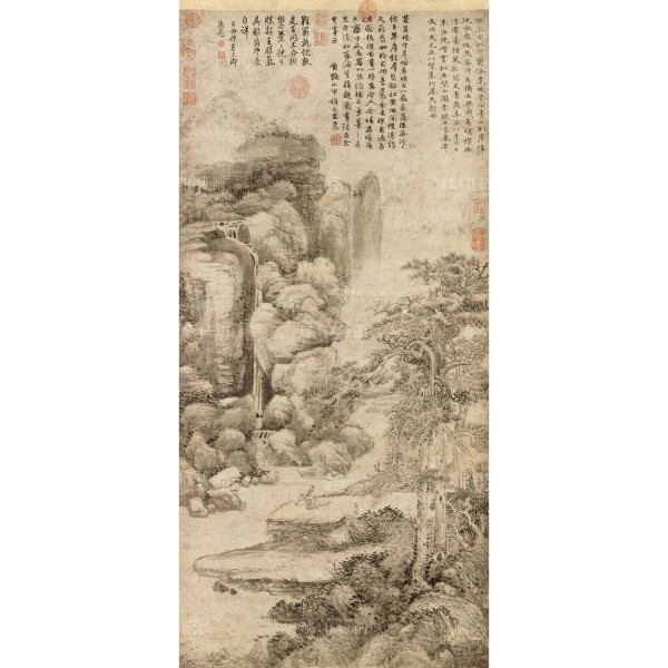 Landscape, Ni Tsan, Wang Meng, Yuan Dynasty, Giclée