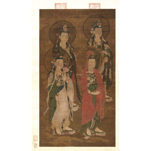 Expounding the Sutra, Yuan Dynasty, Giclée (Left)