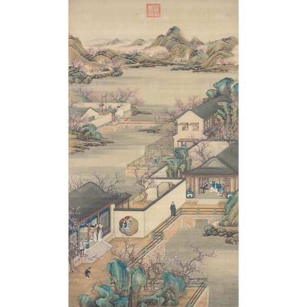 Activities of the Twelve Months (The Second Lunar Month), Court artists, Qing Dynasty, Giclée (S)