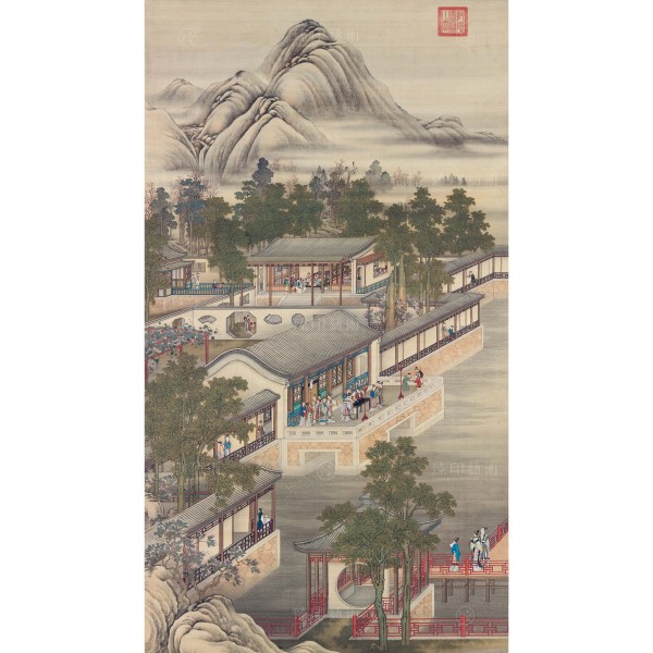 Activities of the Twelve Months (The Seventh Lunar Month), Court artists, Qing Dynasty, Giclée (S)