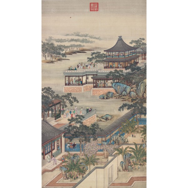 Activities of the Twelve Months (The Eighth Lunar Month), Court artists, Qing Dynasty, Giclée (S)