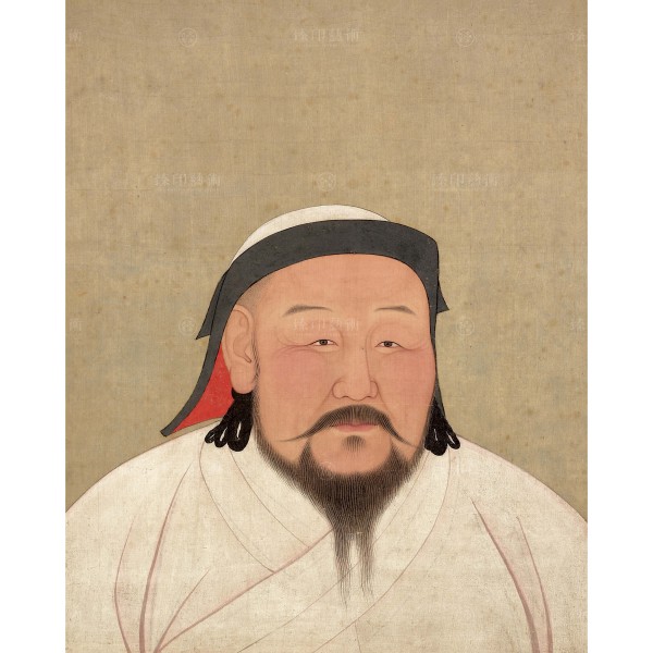 Portrait of Emperor Shizu (Khubilai Khan), Yuan Dynasty, Giclée