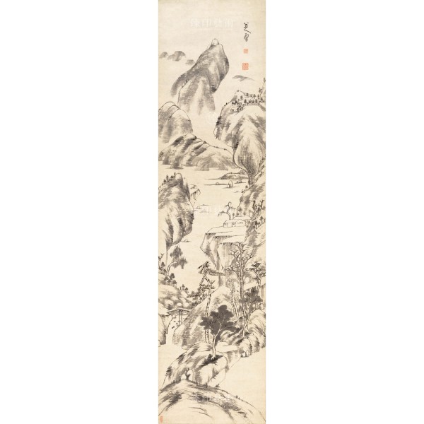 Landscape, Chu Ta, Qing Dynasty, Giclée