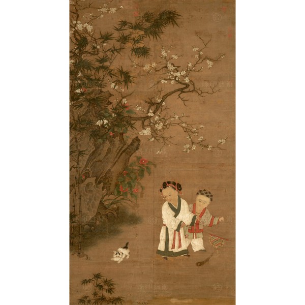 Children at Play on a Winter's Day, Song Dynasty, Giclée (S)