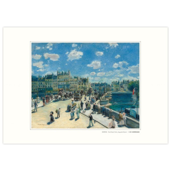 A3 Size, Print Card, Pont Neuf, Paris, Auguste Renoir