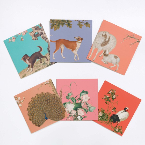Message Card Variety Pack, Giuseppe Castiglione, 6 Cards for a Set