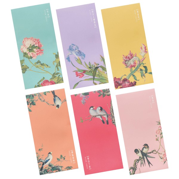 Luck Envelope Variety Pack, Immortal Blossoms in an Everlasting Spring, 6 Envelopes for  a set