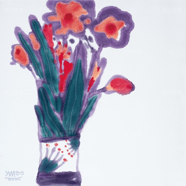 Chen Ming-shan, Flower Impression in Poetic Painting, Giclee