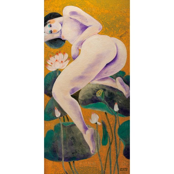 Chen Ming-shan, The Naked Woman Stands Aside, Giclee