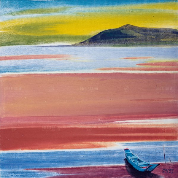 Chen Ming-shan, Horizontal Boat in Danhai, Giclee