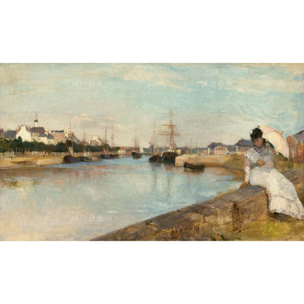 The Harbor at Lorient, Berthe Morisot, Giclée