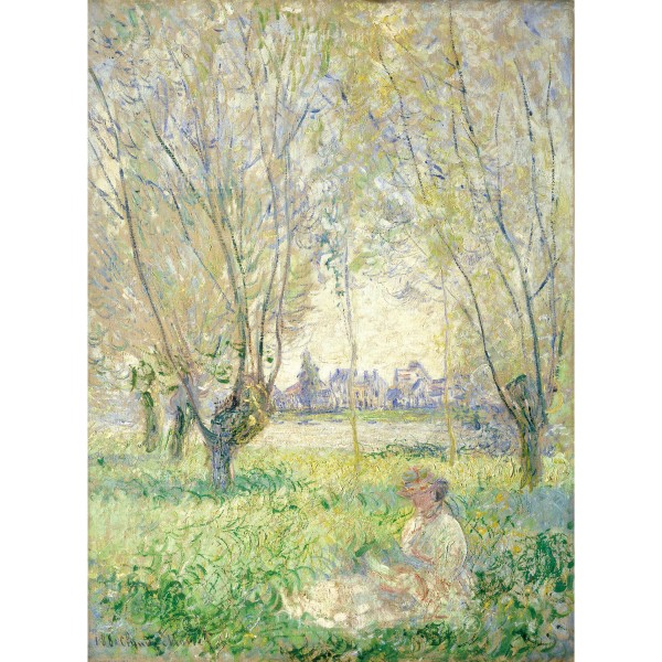 Woman Seated under the Willows, Claude Monet, Giclée