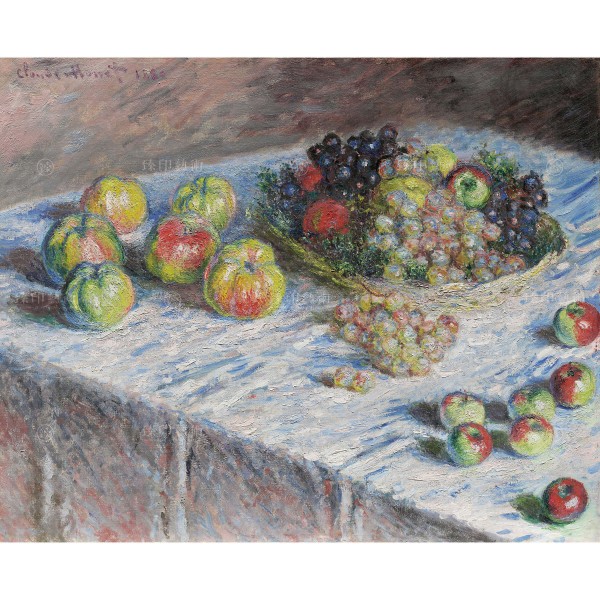 Apples and Grapes, Claude Monet, Giclée