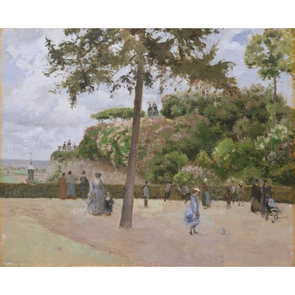 The Public Garden at Pontoise, Camille Pissarro, Giclée