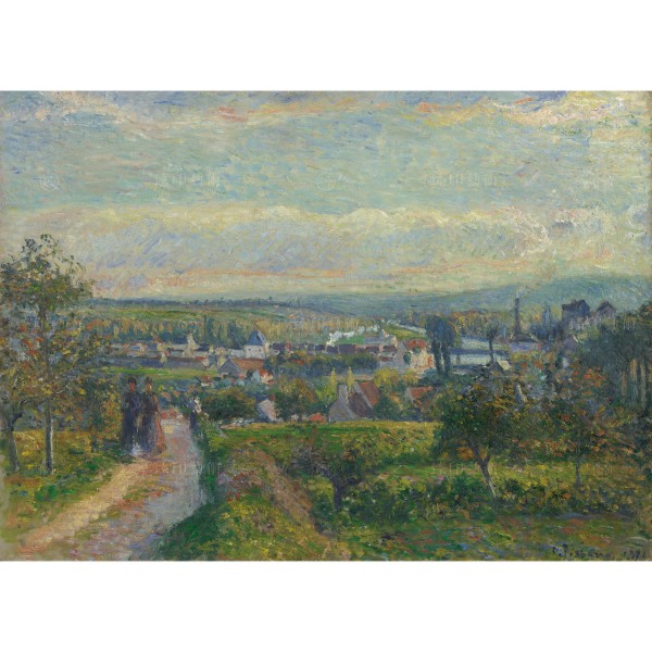 View of Saint-Ouen-l'Aumône, CamillePissarro, Giclée