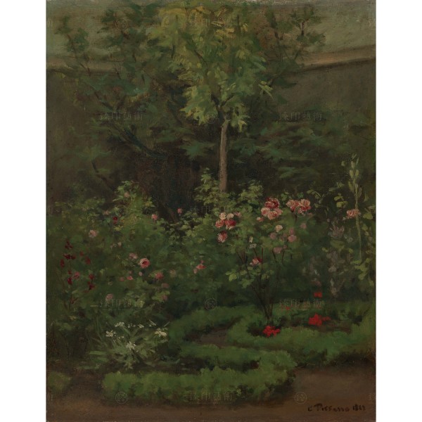 A Rose Garden, Camille Pissarro, Giclée