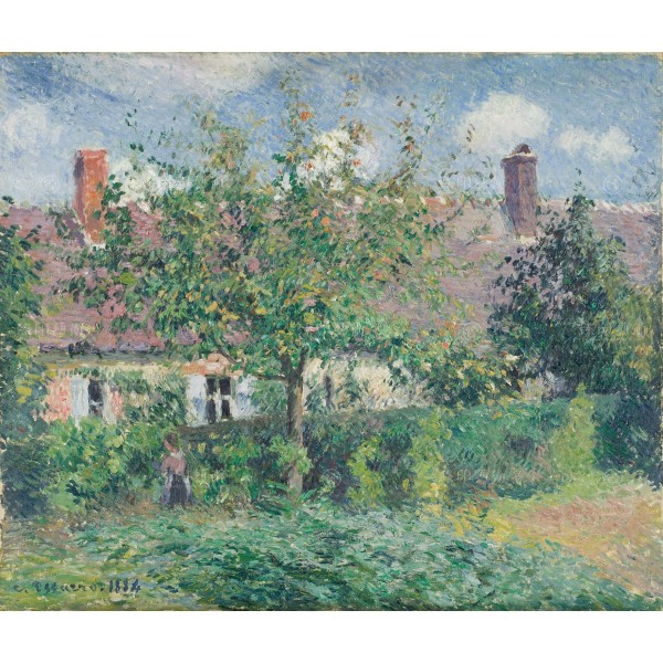 Peasant House at Éragny, Camille Pissarro Giclée