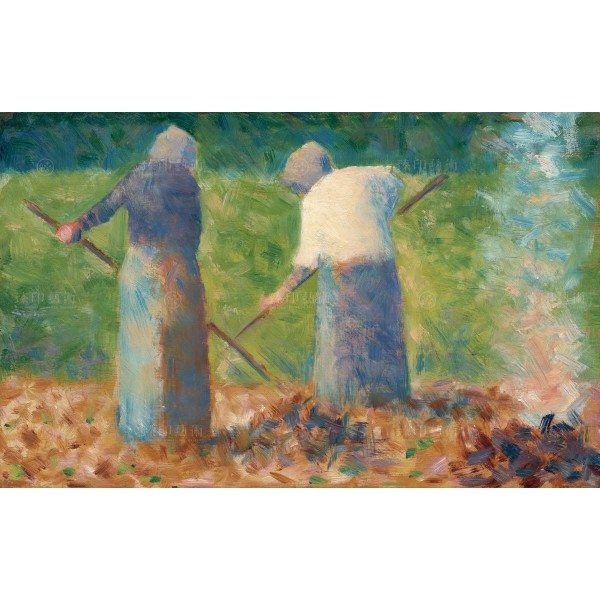 Haymakers at Montfermeil, Georges Seurat, Giclée