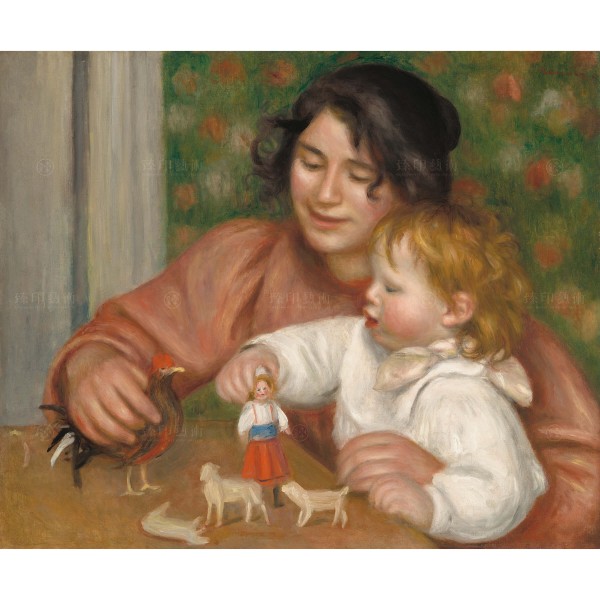 Child with Toys - Gabrielle and the Artist'sSon, Jean, Pierre-Auguste Renoir, Giclée