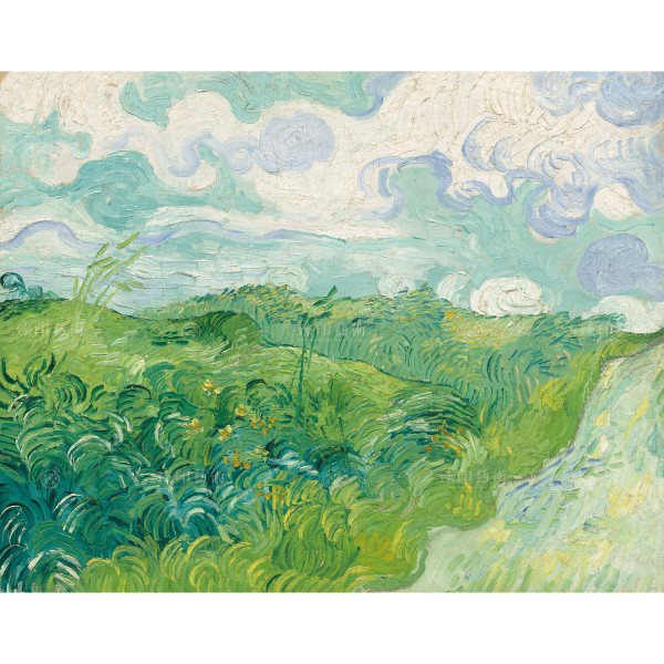 Green Wheat Fields, Auvers,Vincent Van Gogh, Giclée